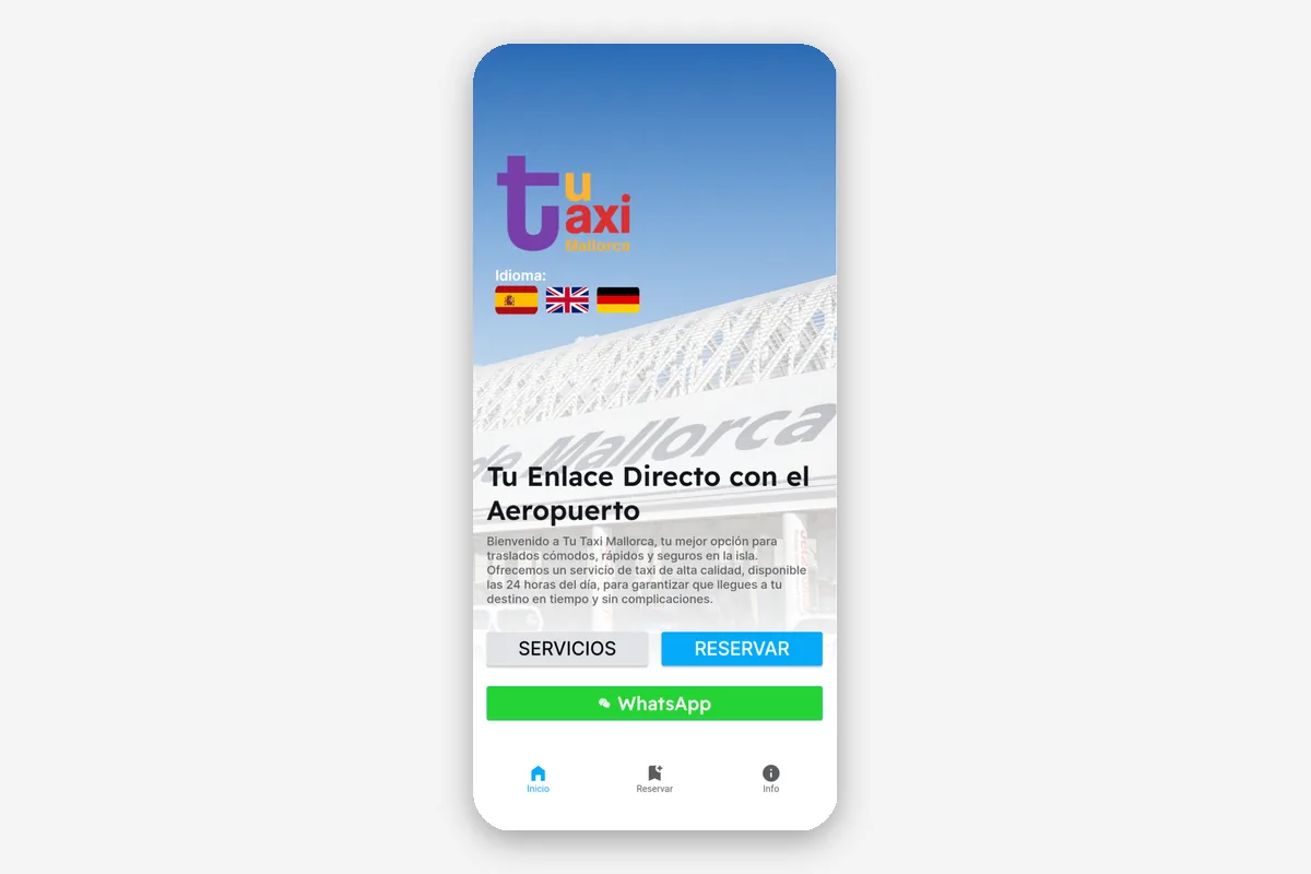 App Tu Taxi Mallorca en iPhone